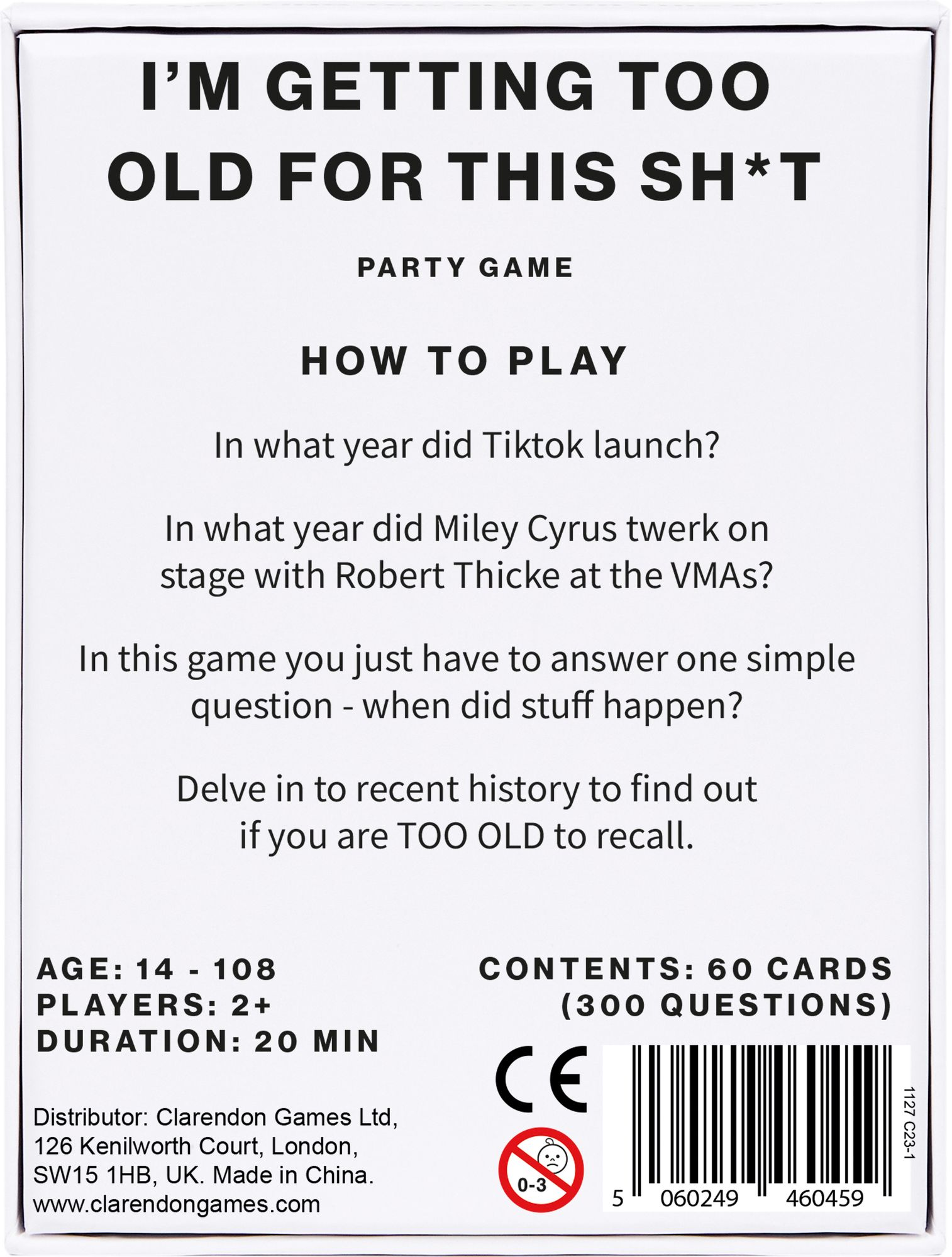 I'm Getting Too Old For This Sh*t Game