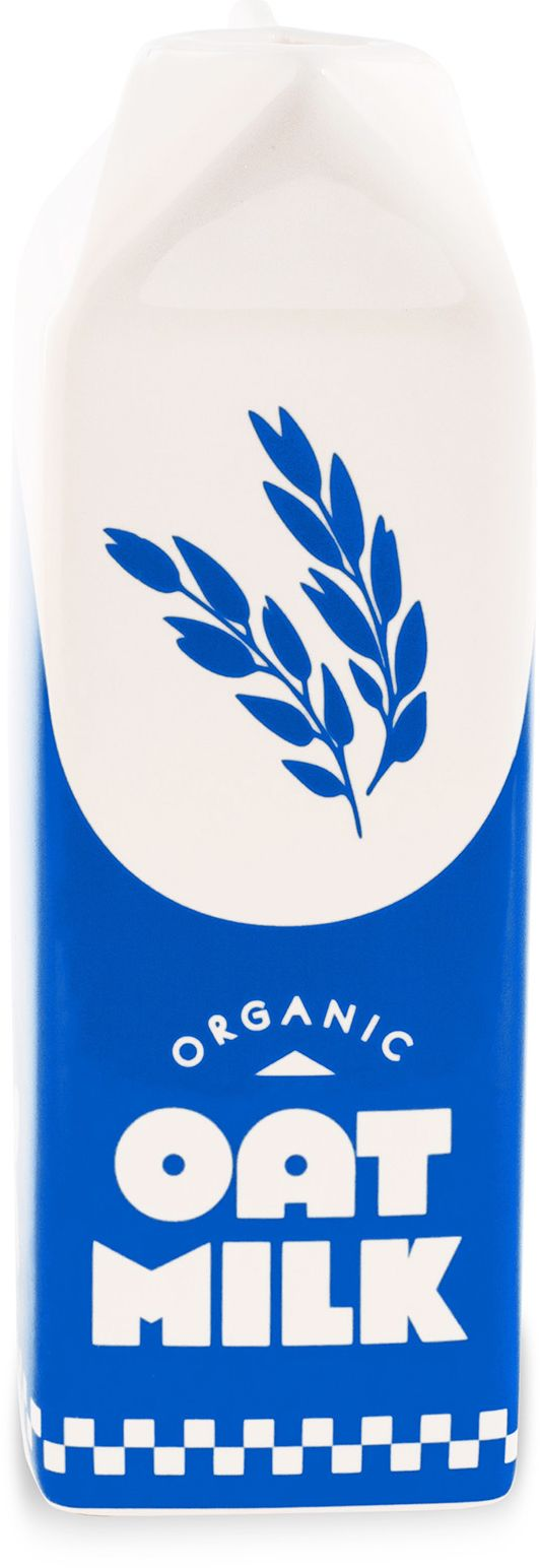 Oat Milk Carton Vase