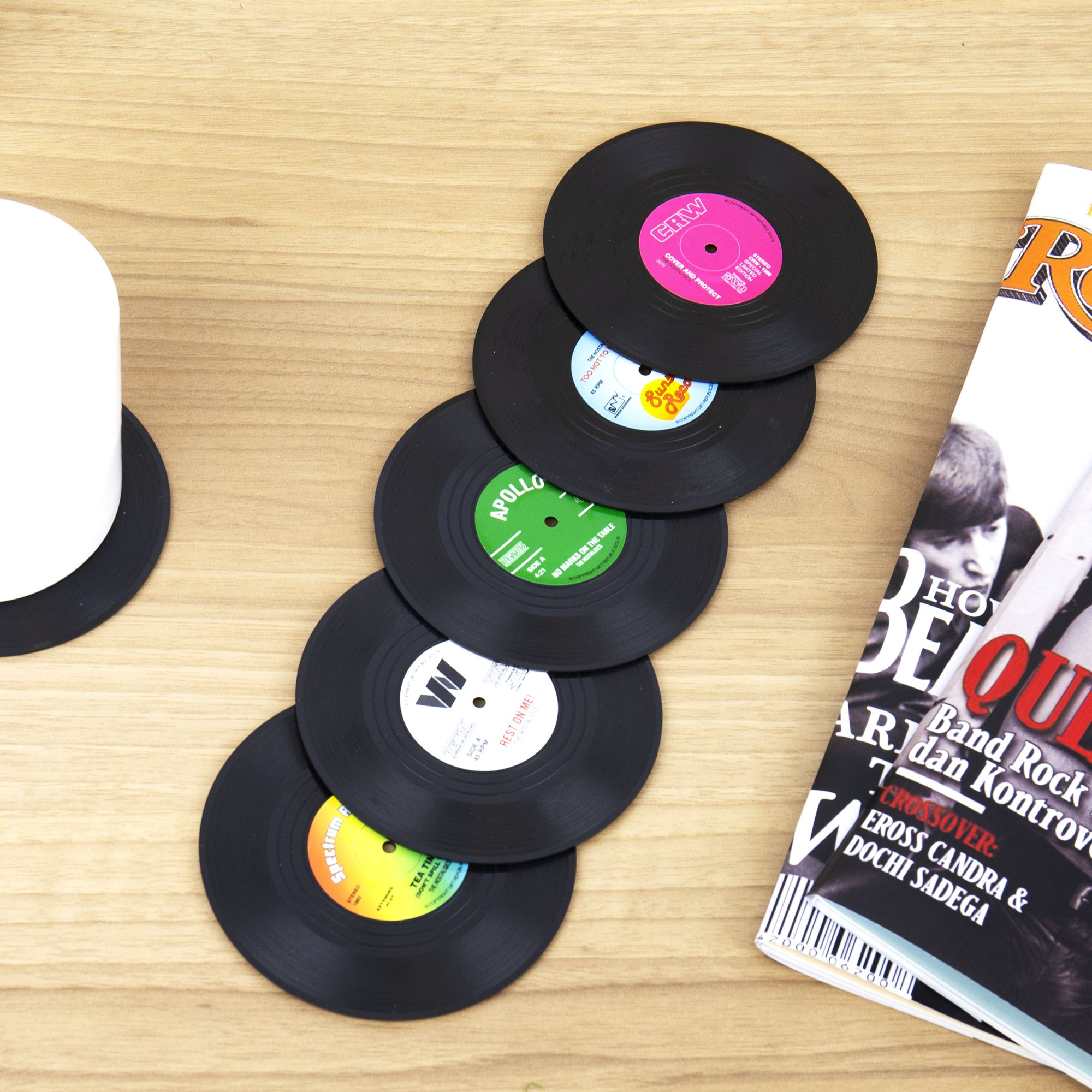 Vinyl Record Coasters