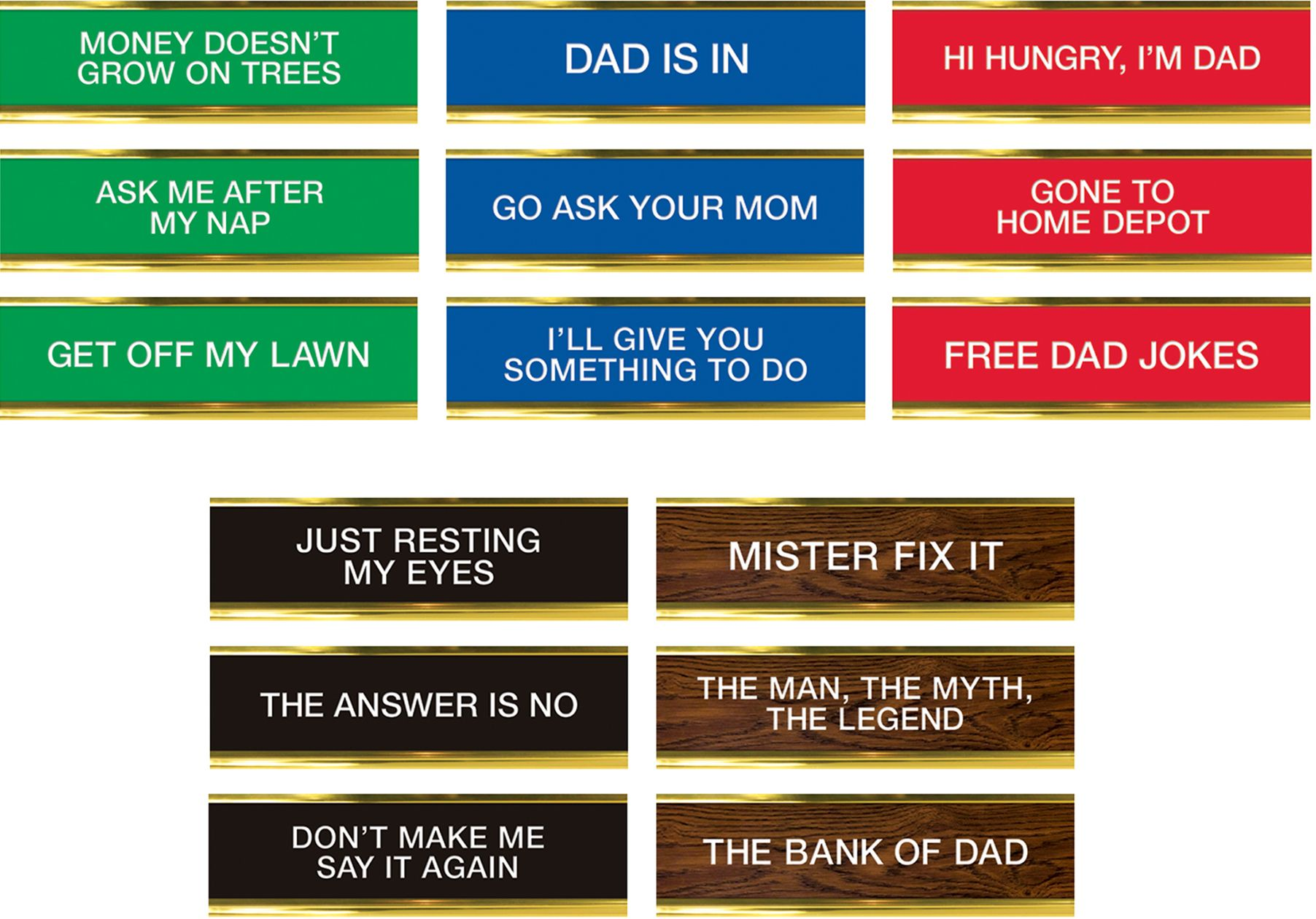 Dad Daily Desk Plaque
