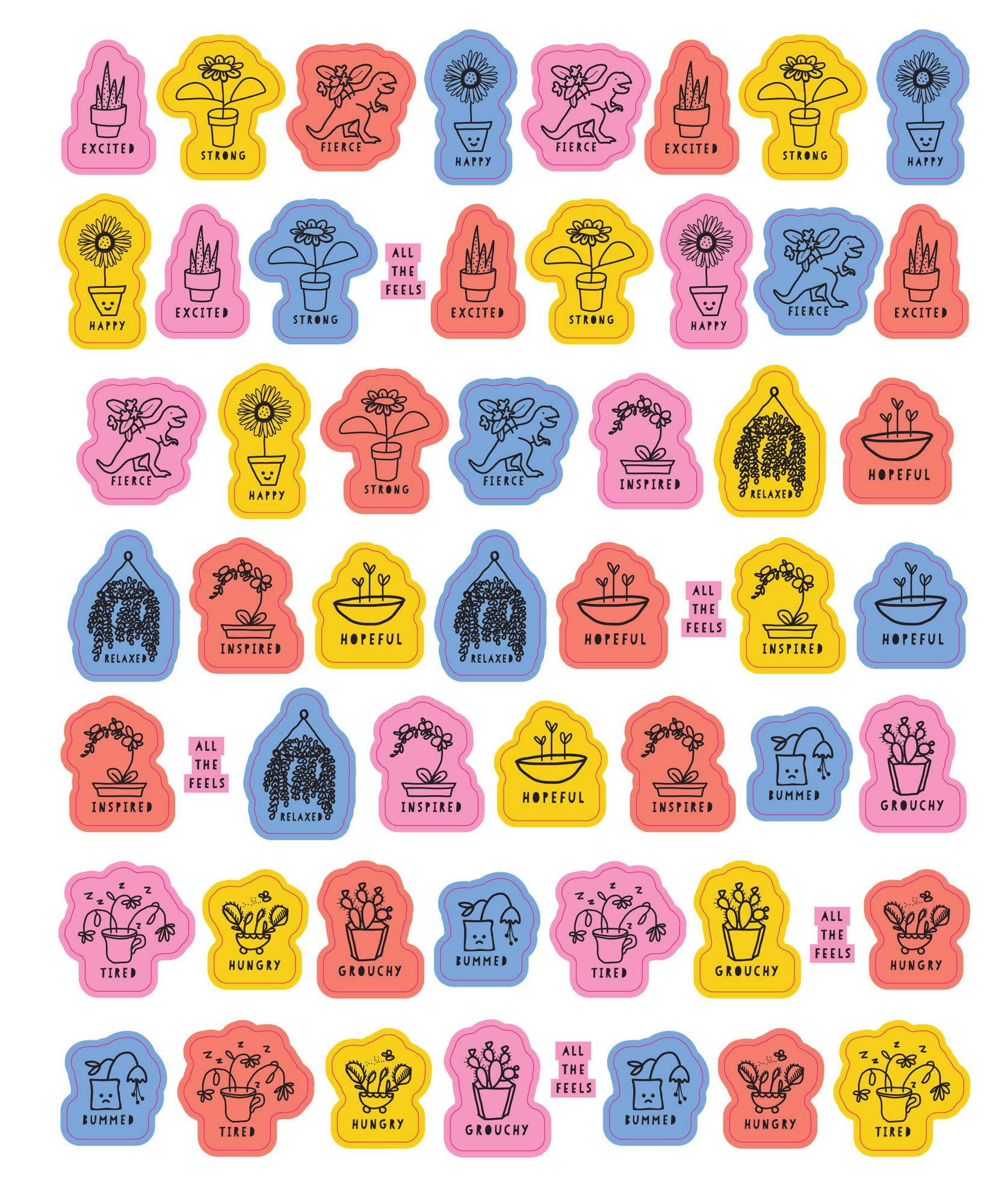 So. Many. Feelings Stickers.: 2,700 Stickers for Every Mood