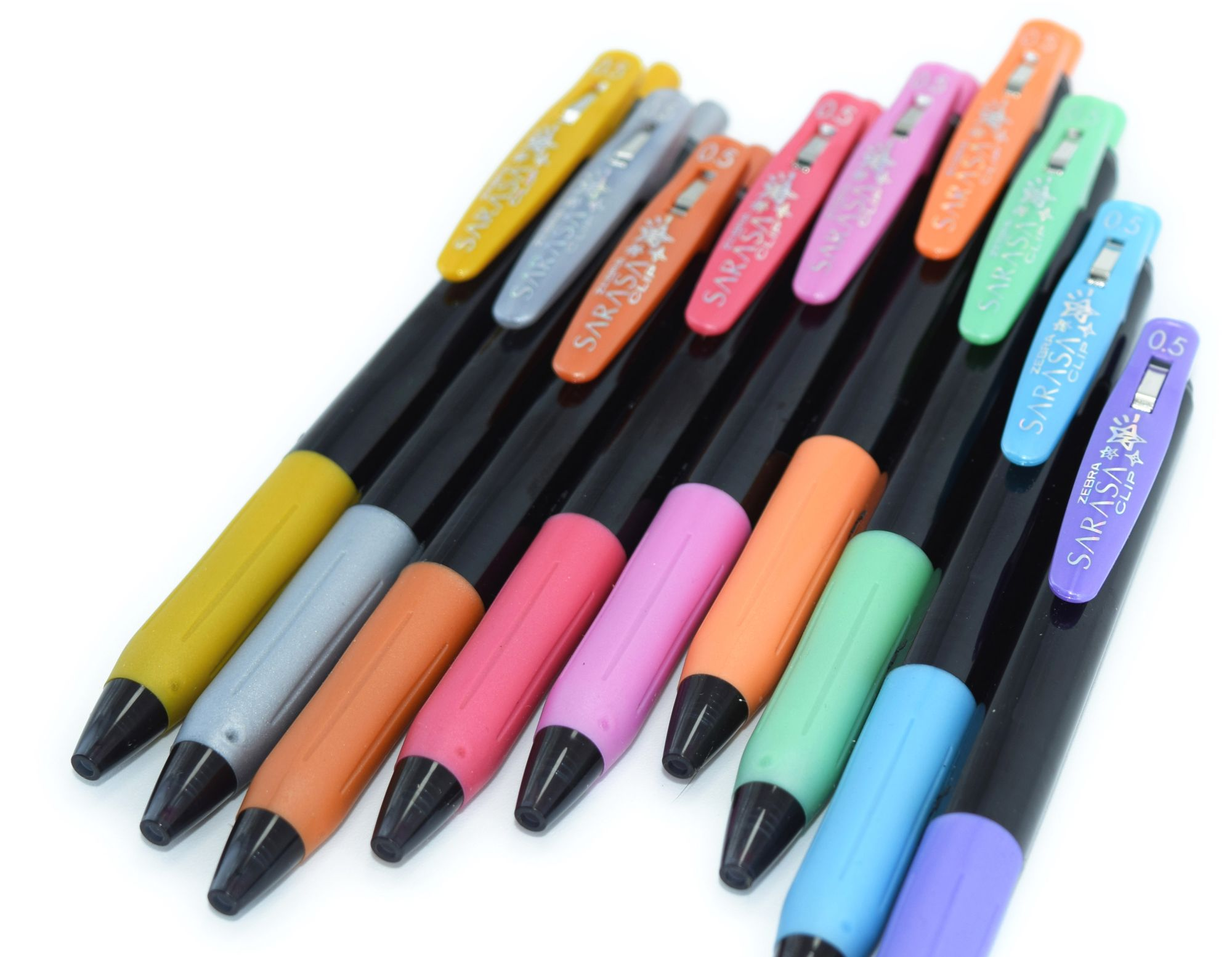 Sarasa Clip Decoshine Metallic Gel Ink Retractable Pens