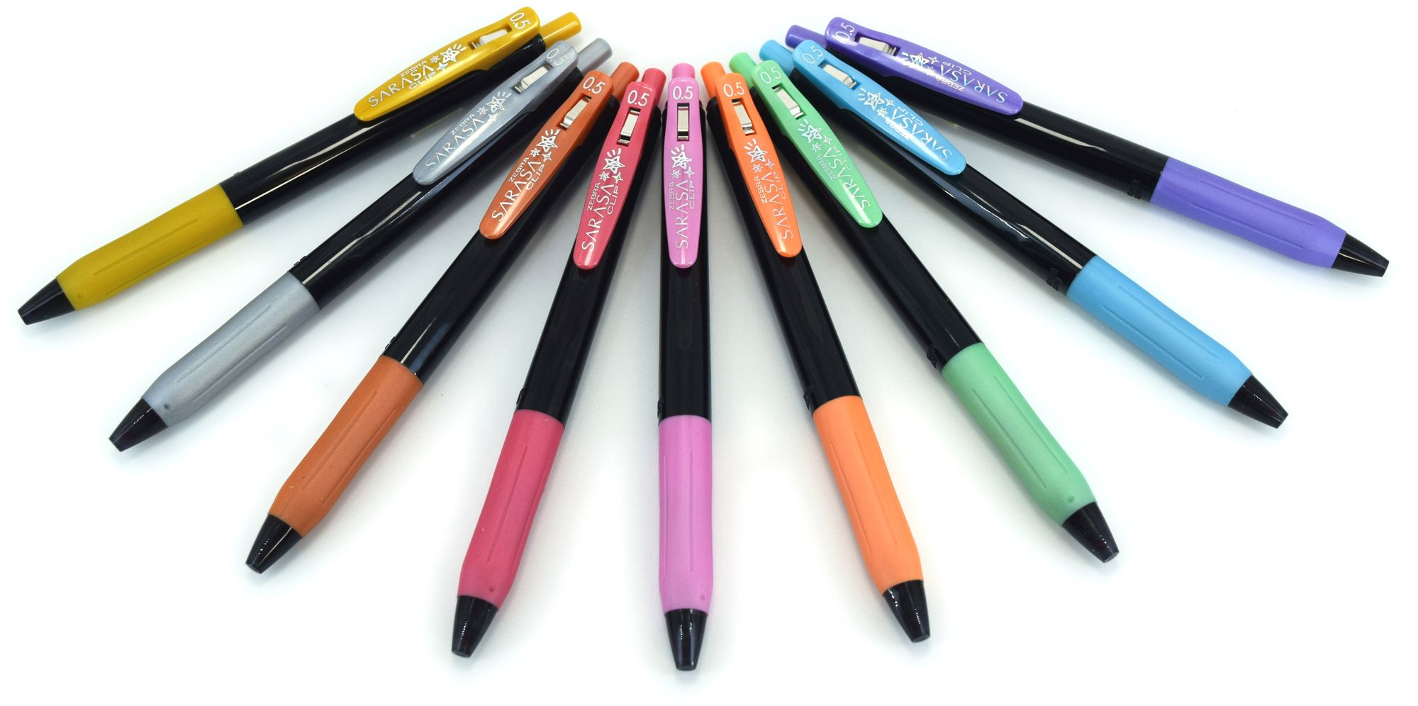 Sarasa Clip Decoshine Metallic Gel Ink Retractable Pens
