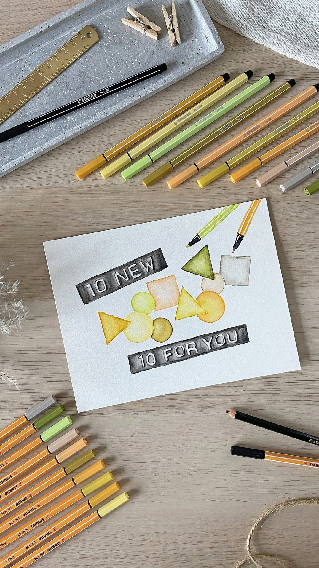 STABILO point 88 Pen Wallet Set, 10-Color