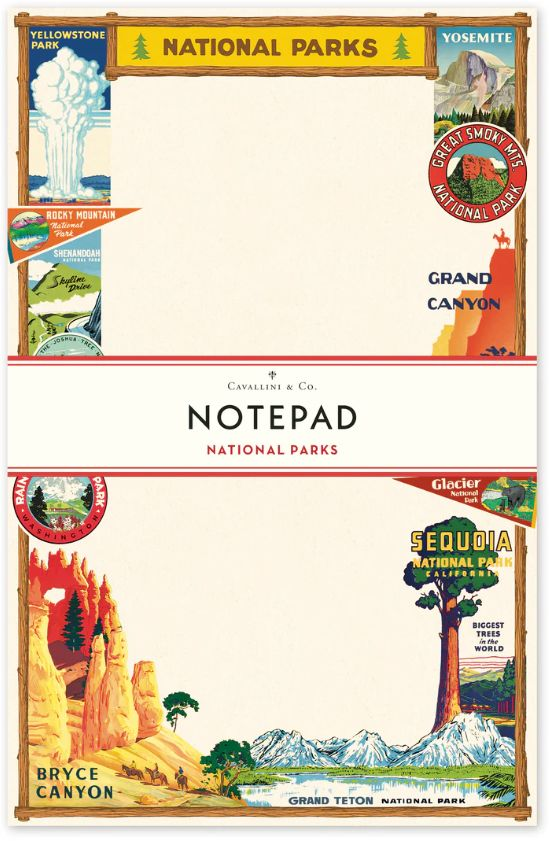 National Parks Notepad
