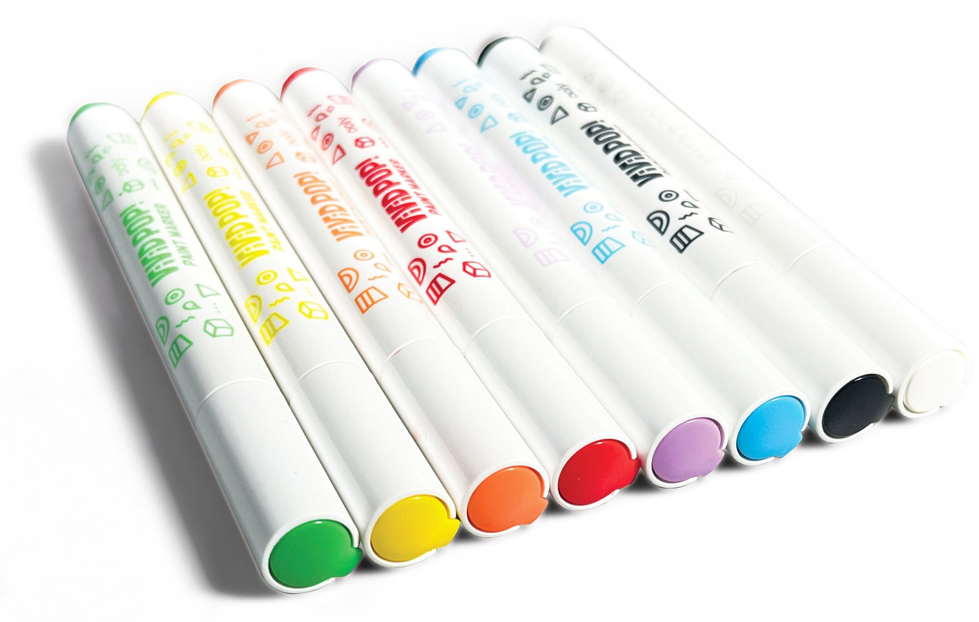 Vivid Pop! Water Based Paint Markers - 8 Colors