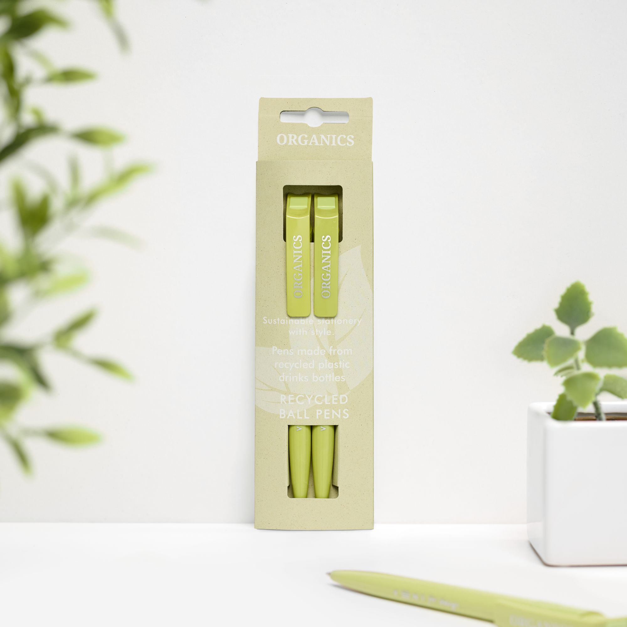 Organics Kiwi Recycled Pens