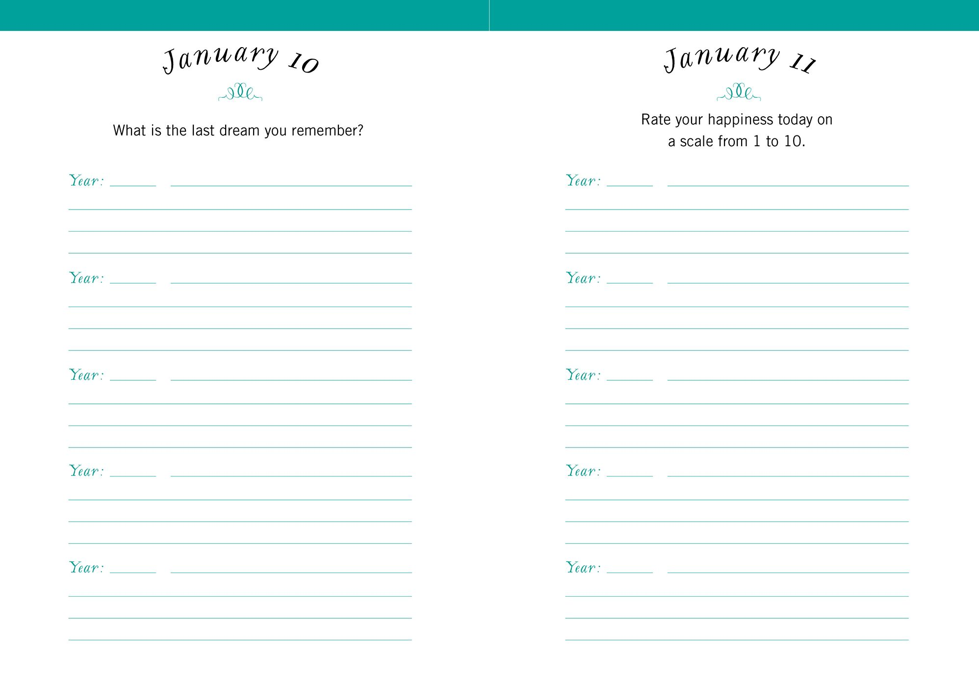 One Question a Day (Floral): A Five-Year Journal