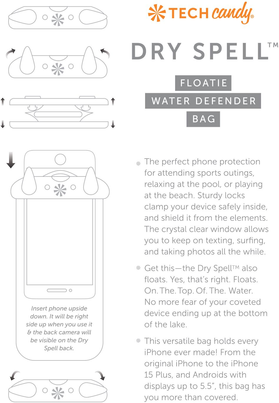 Dry Spell Phone Water Defender: Blue (Assortment)