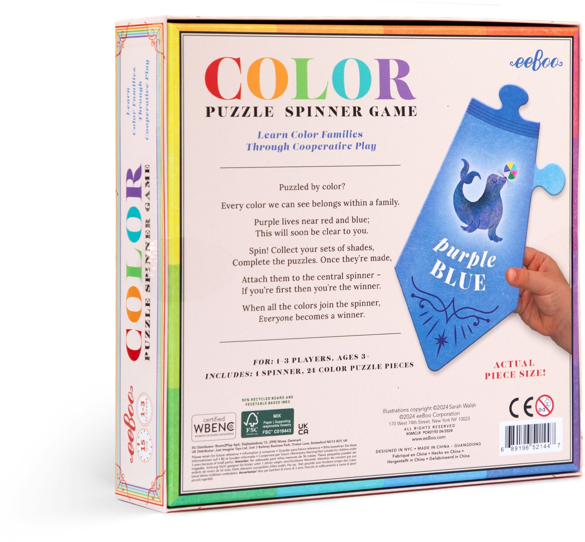 Color Puzzle Spinner Game