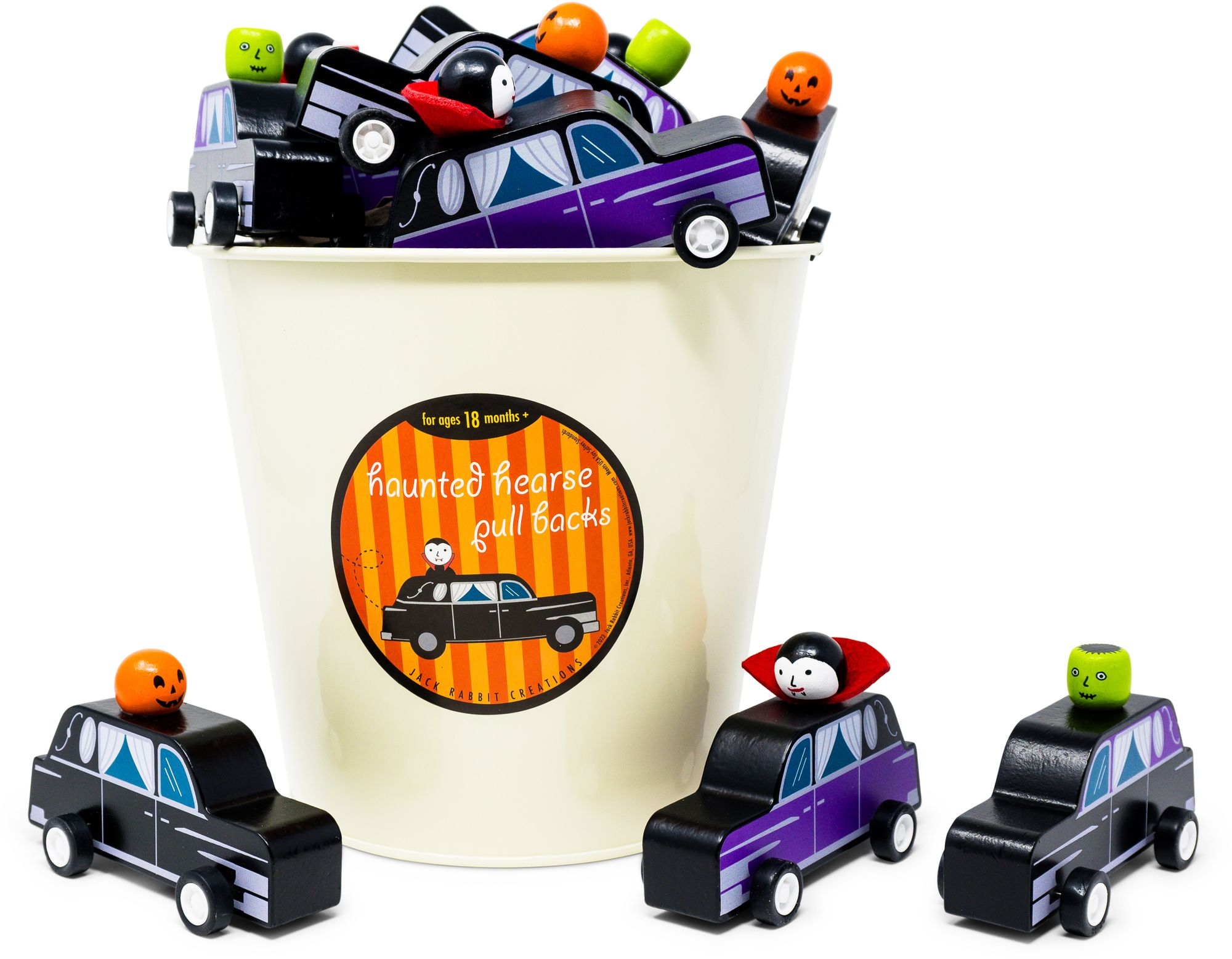 Pull Back: Vintage Hearse with Spookies