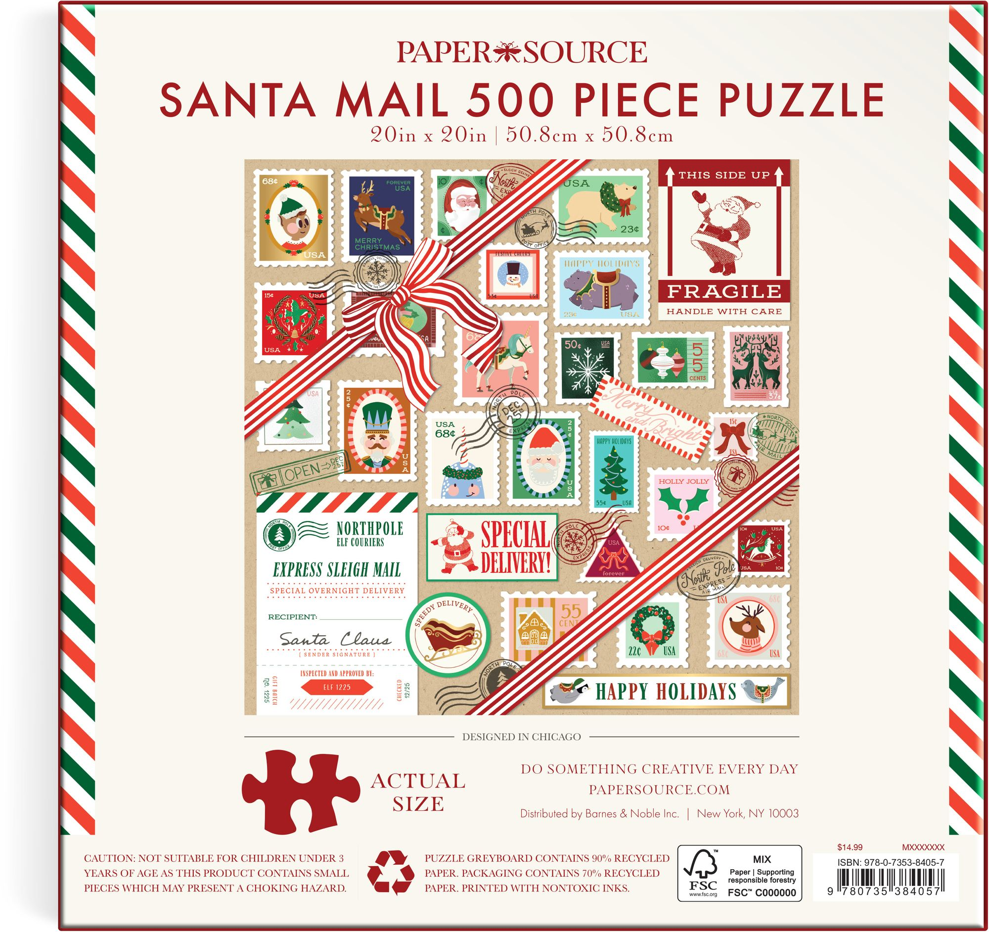 Santa Mail 500 Piece Puzzle