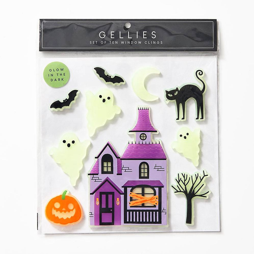 Haunted House Window Gel Clings