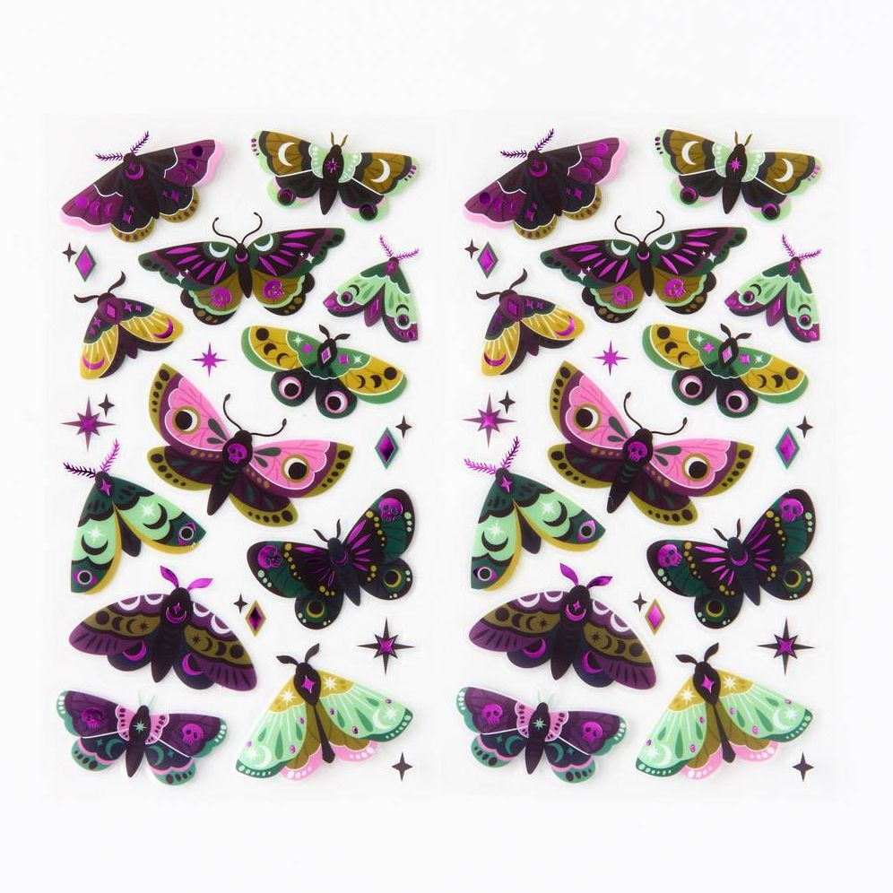 Goth Moth Stickers