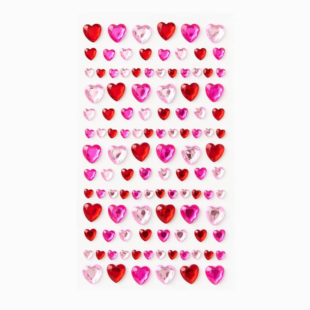 Heart Gem Stickers