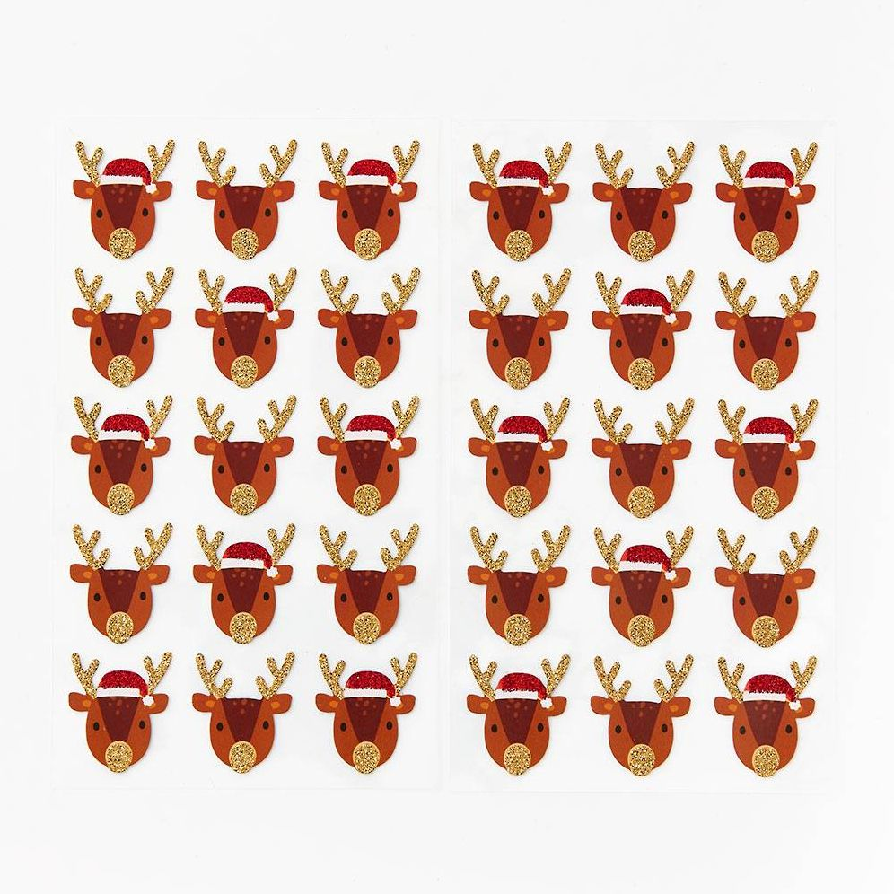 Santa Reindeer Stickers