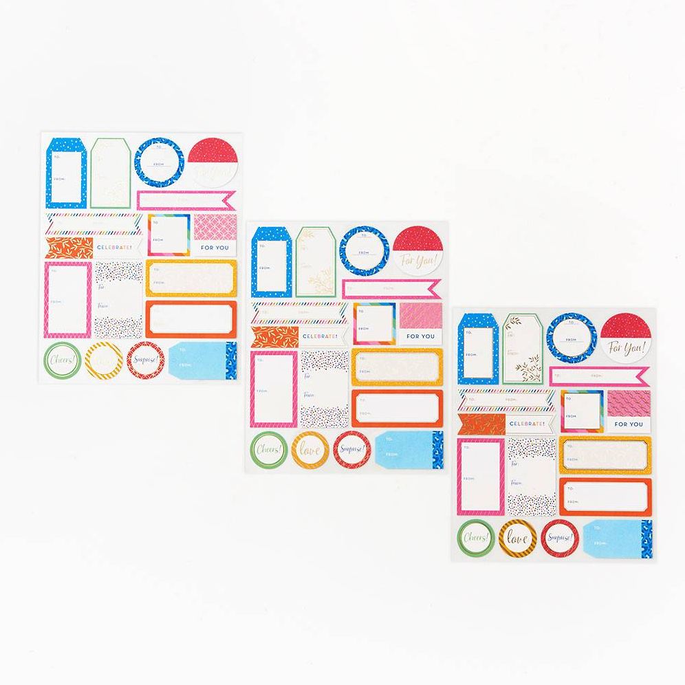 Colorful General Gift Labels