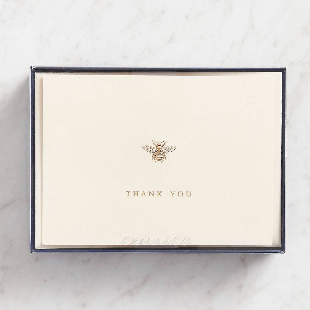 Engraved Bumble Bee Thank You Card Set