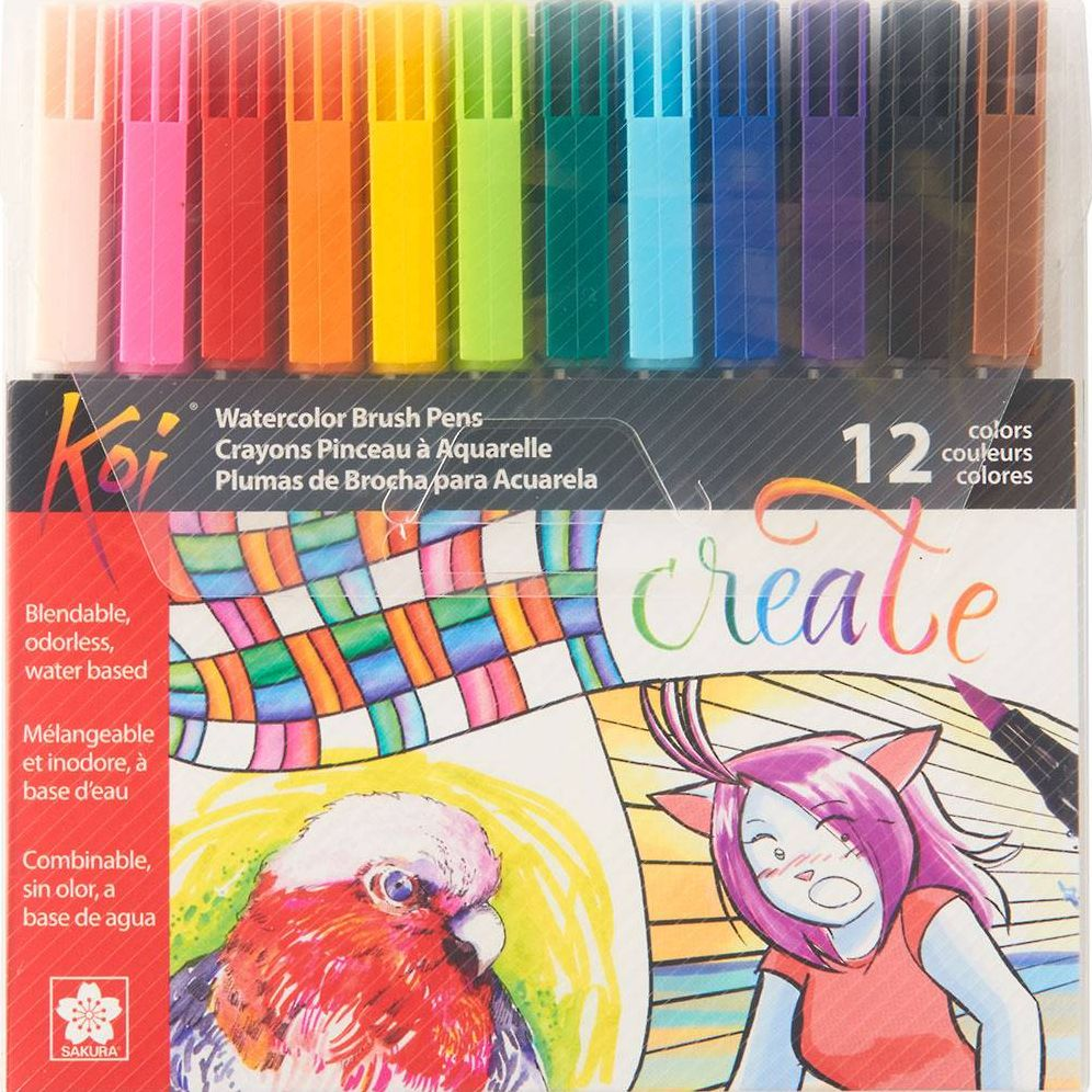 Koi Coloring Brush Pens