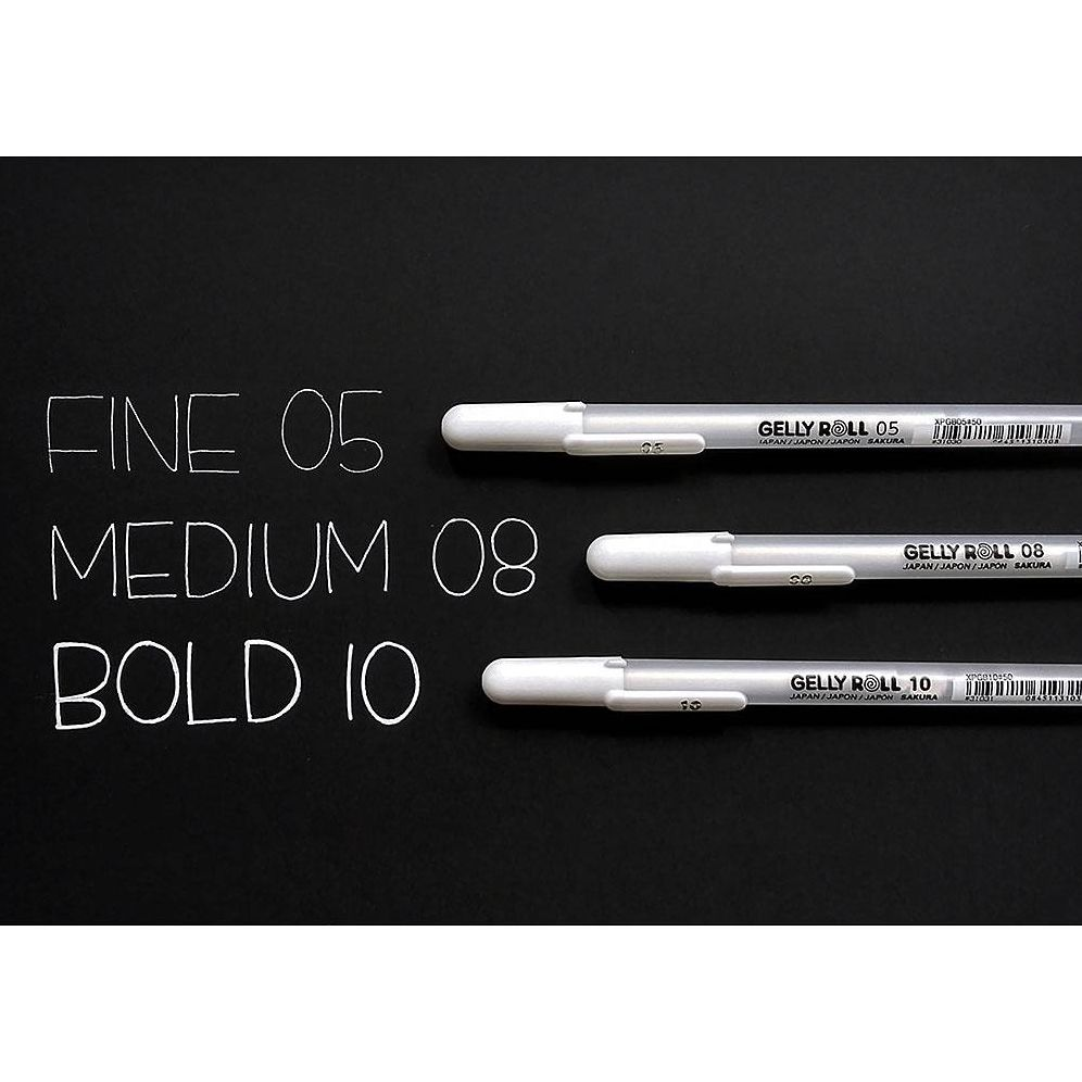 Sakura Gelly Roll Classic 08 Medium - White