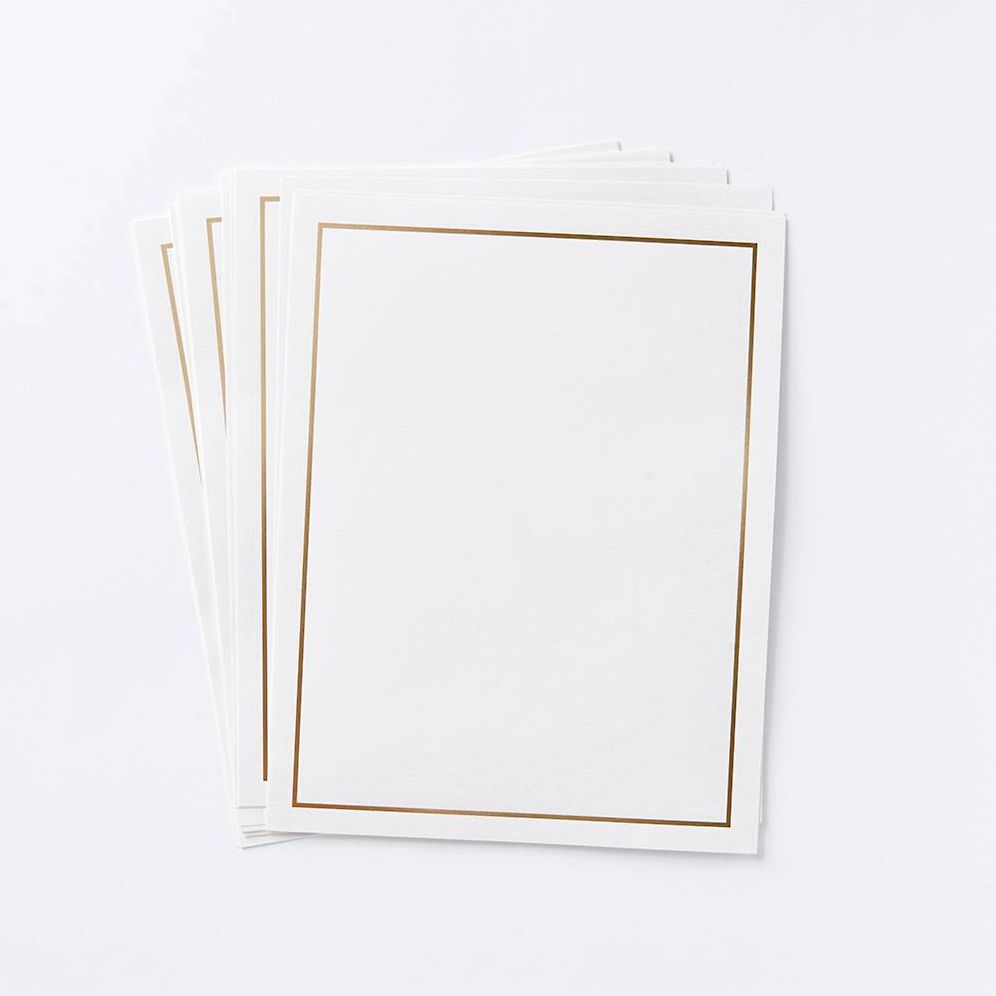 Classic Gold Foil Border Craft Paper