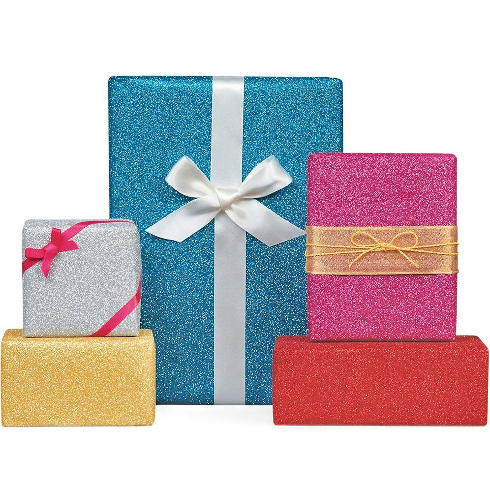 Gold Glitter Wrapping Paper