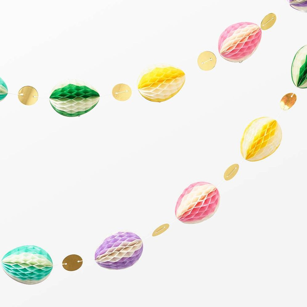 Honeycomb Egg Easter Garland