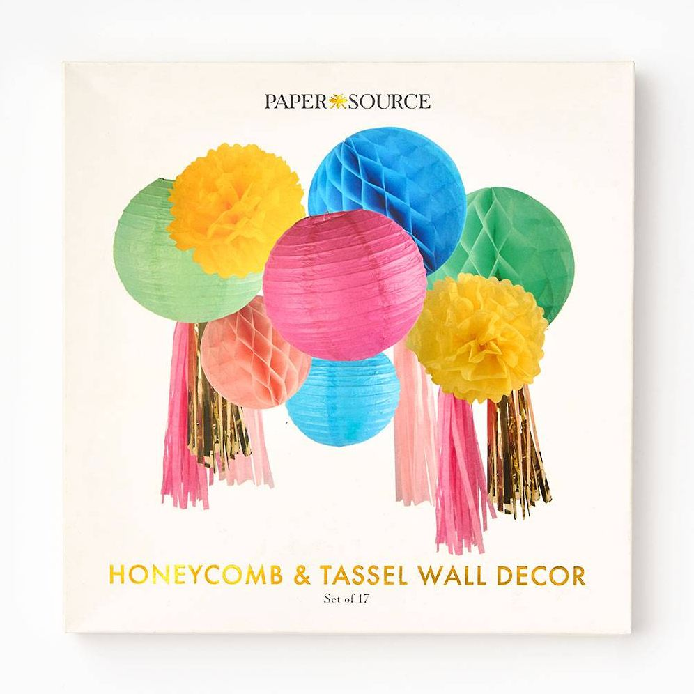 Honeycomb & Tassel Wall Decor