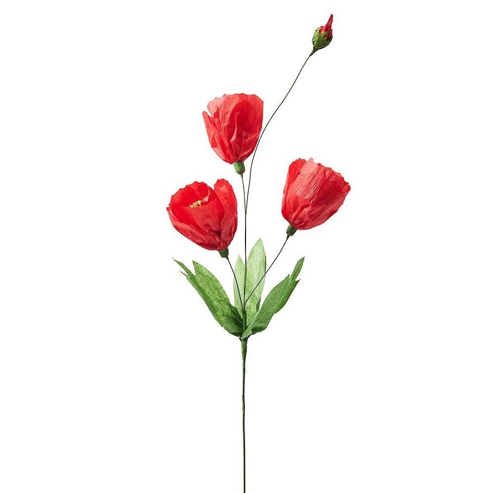 Red Multi Bloom Paper Flower