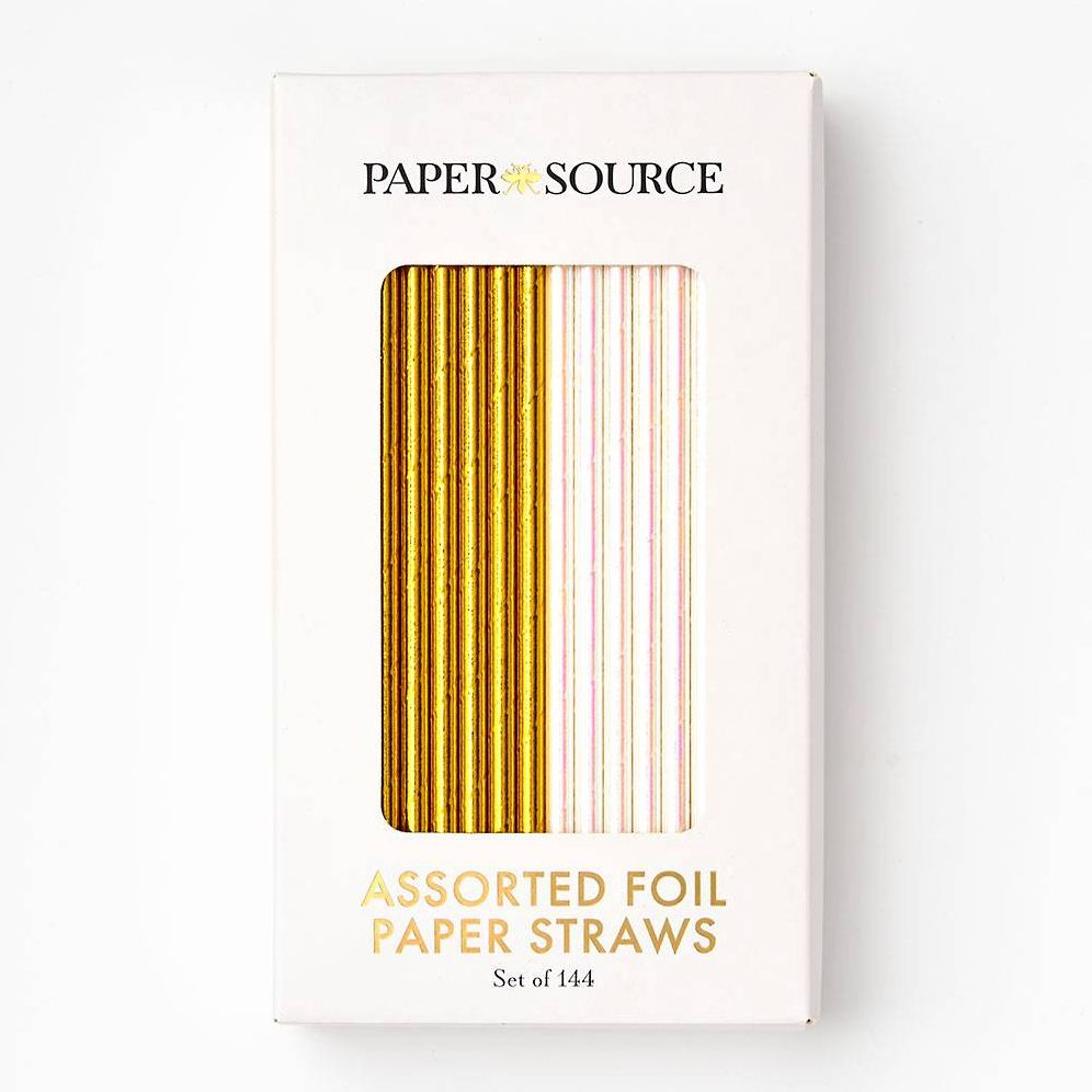 Assorted Foil Paper Straws