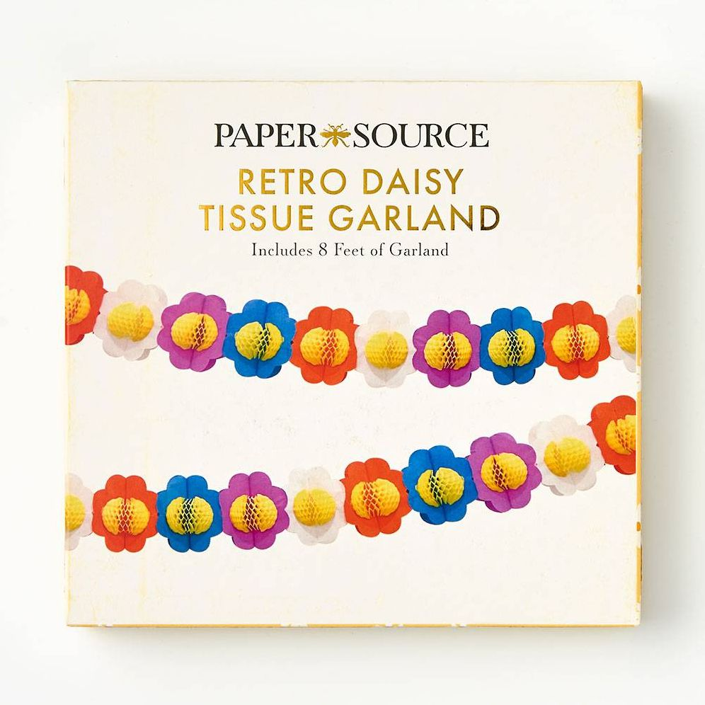 Retro Daisy Tissue Garland