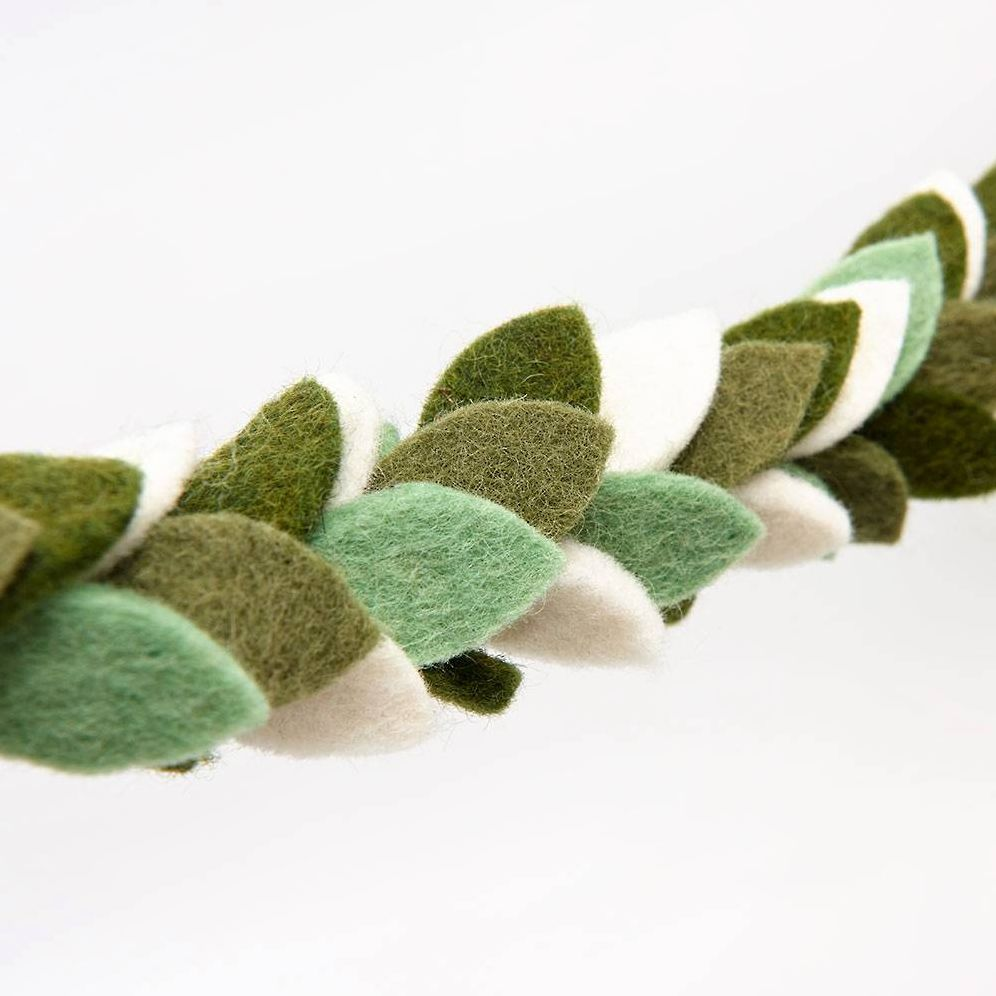 Celebration Greenery Felt Garland