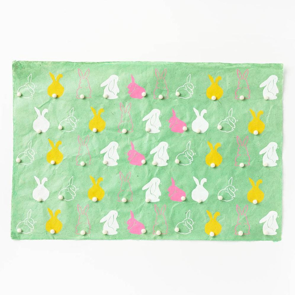 Pom Pom Bunny Handmade Paper