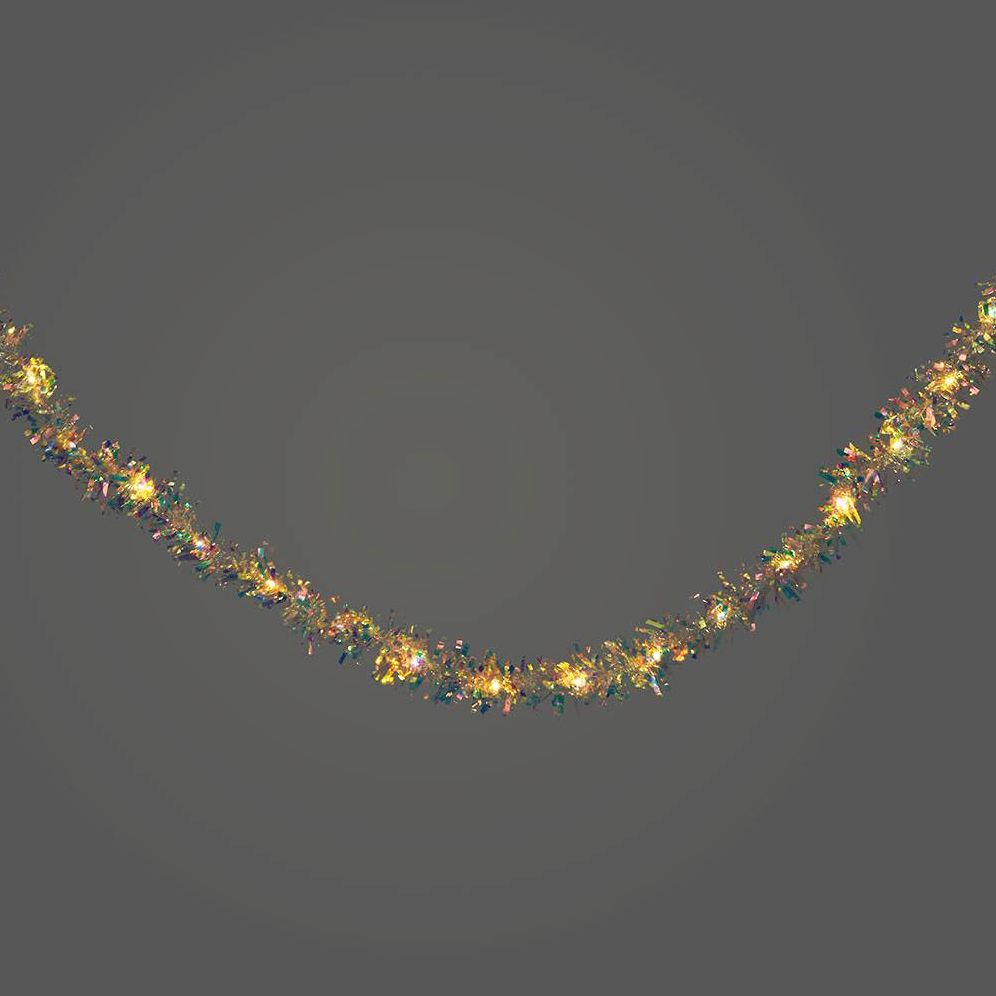 Tinsel String Light Garland