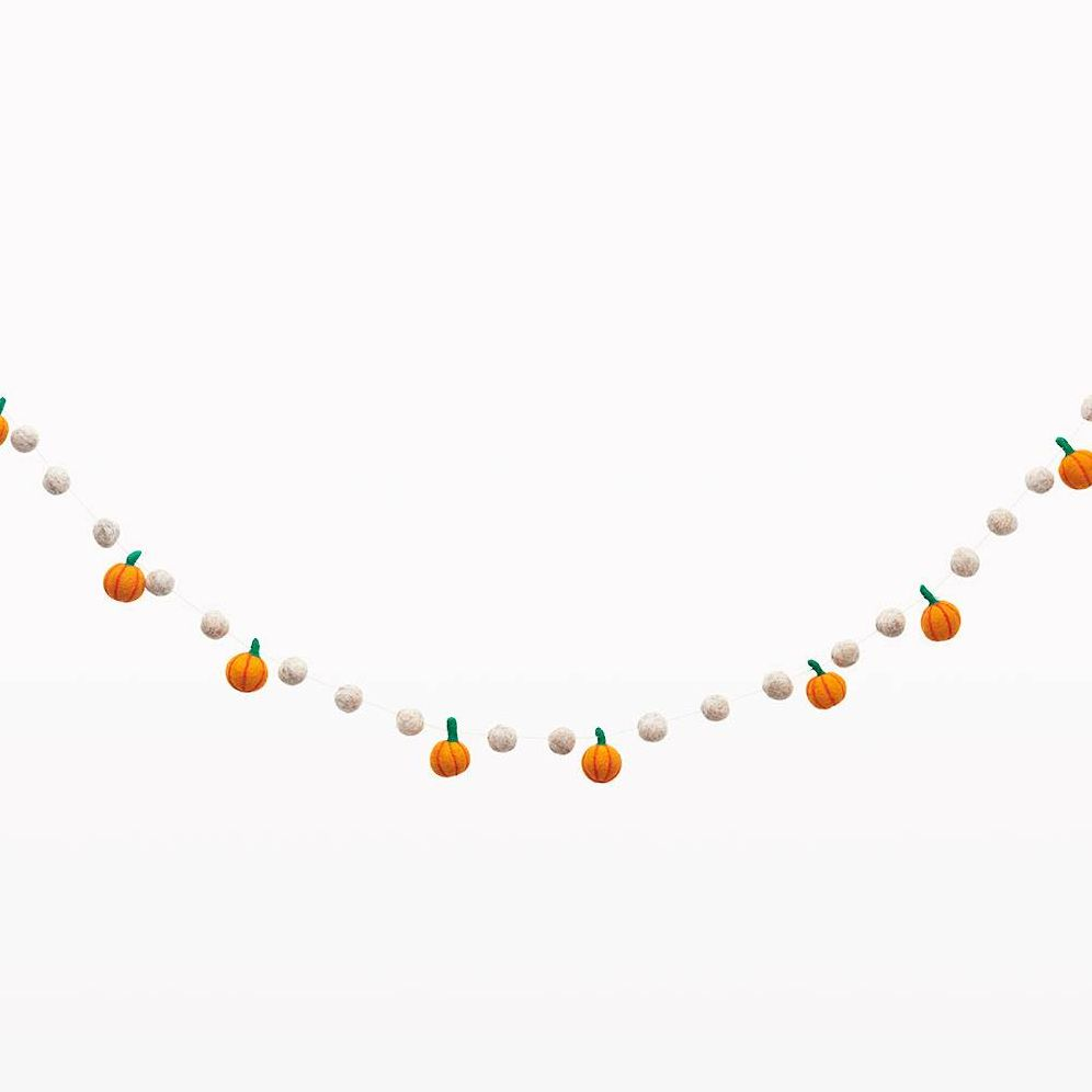 Pumpkin Felt Garland