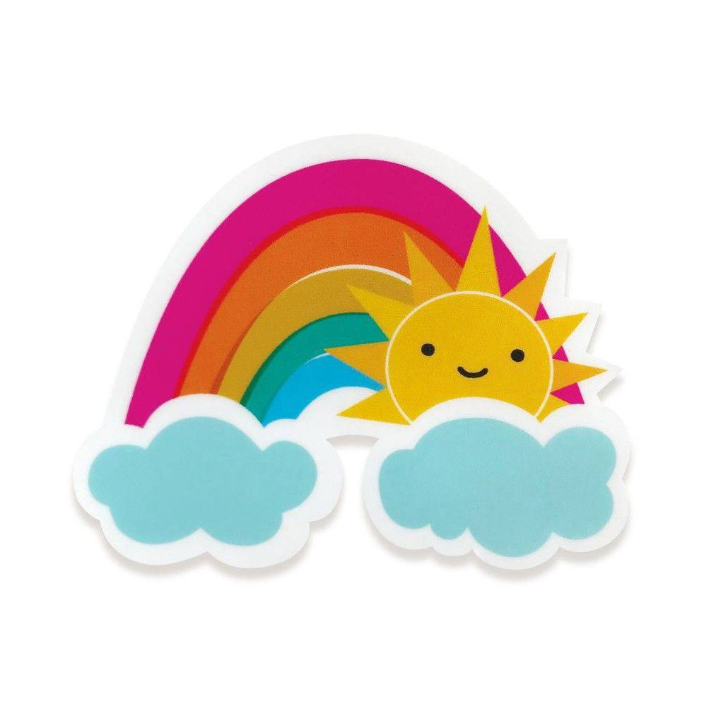 Rainbow Vibes Sticker Birthday Card