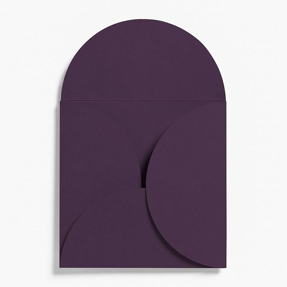 5.25" Square Aubergine Petal Envelopes