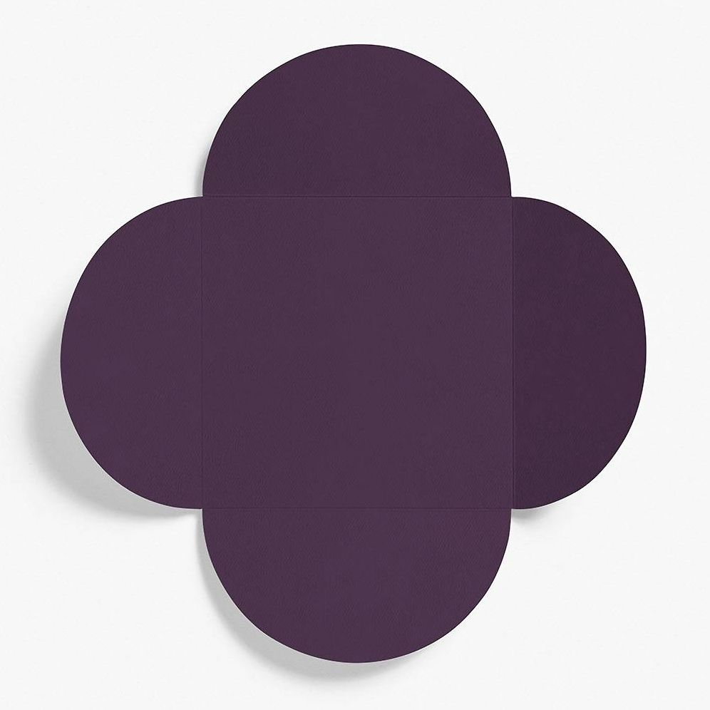 5.25" Square Aubergine Petal Envelopes