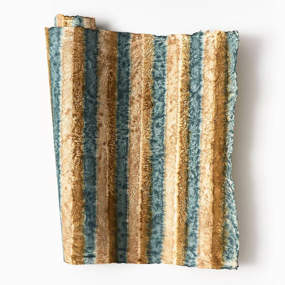 Crinkled Stripe Handmade Paper