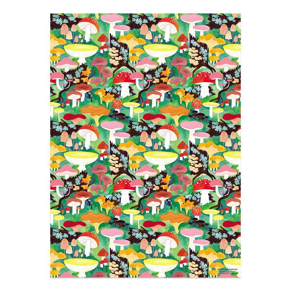 Woodland Mushrooms Flat Wrap