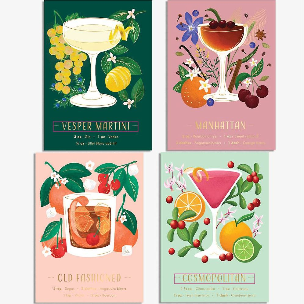 Cocktail Stationery Set