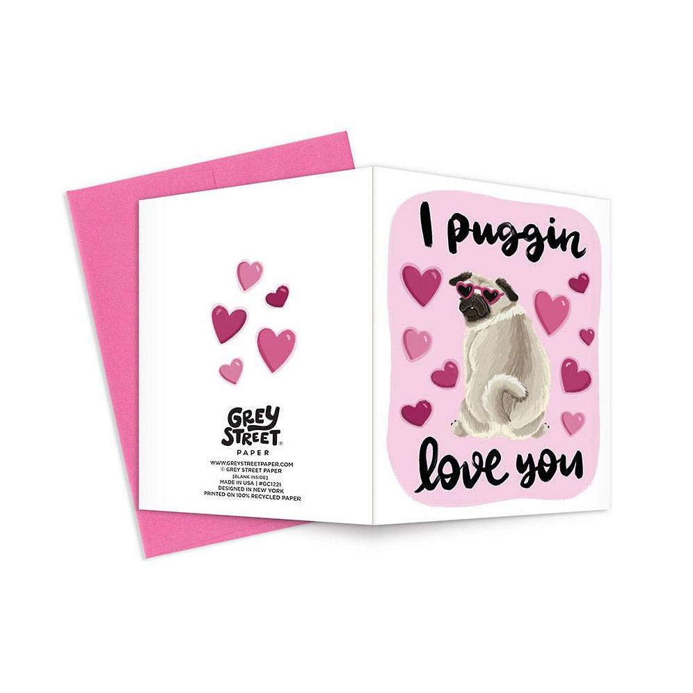 Puggin Love You Valentine's Day Card