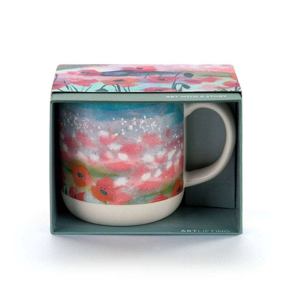 Poppy Floral Art Mug