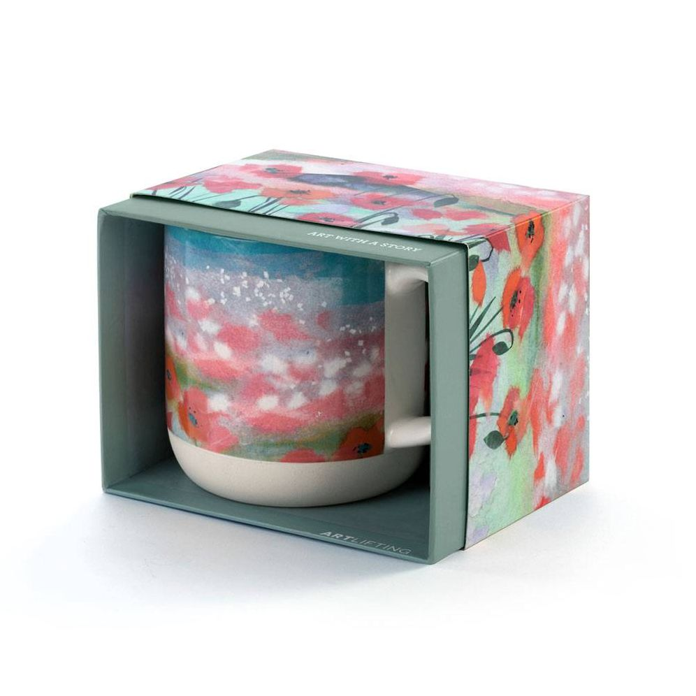 Poppy Floral Art Mug
