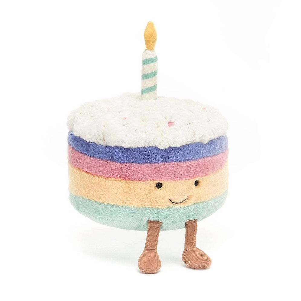 Amuseable Rainbow Birthday Cake Plush - In Store Exclusive