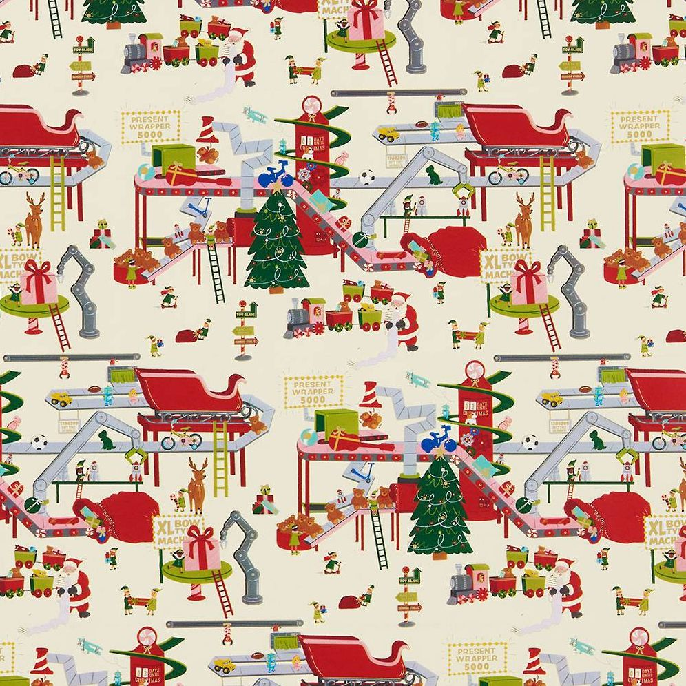 Santa's Workshop Wrapping Paper