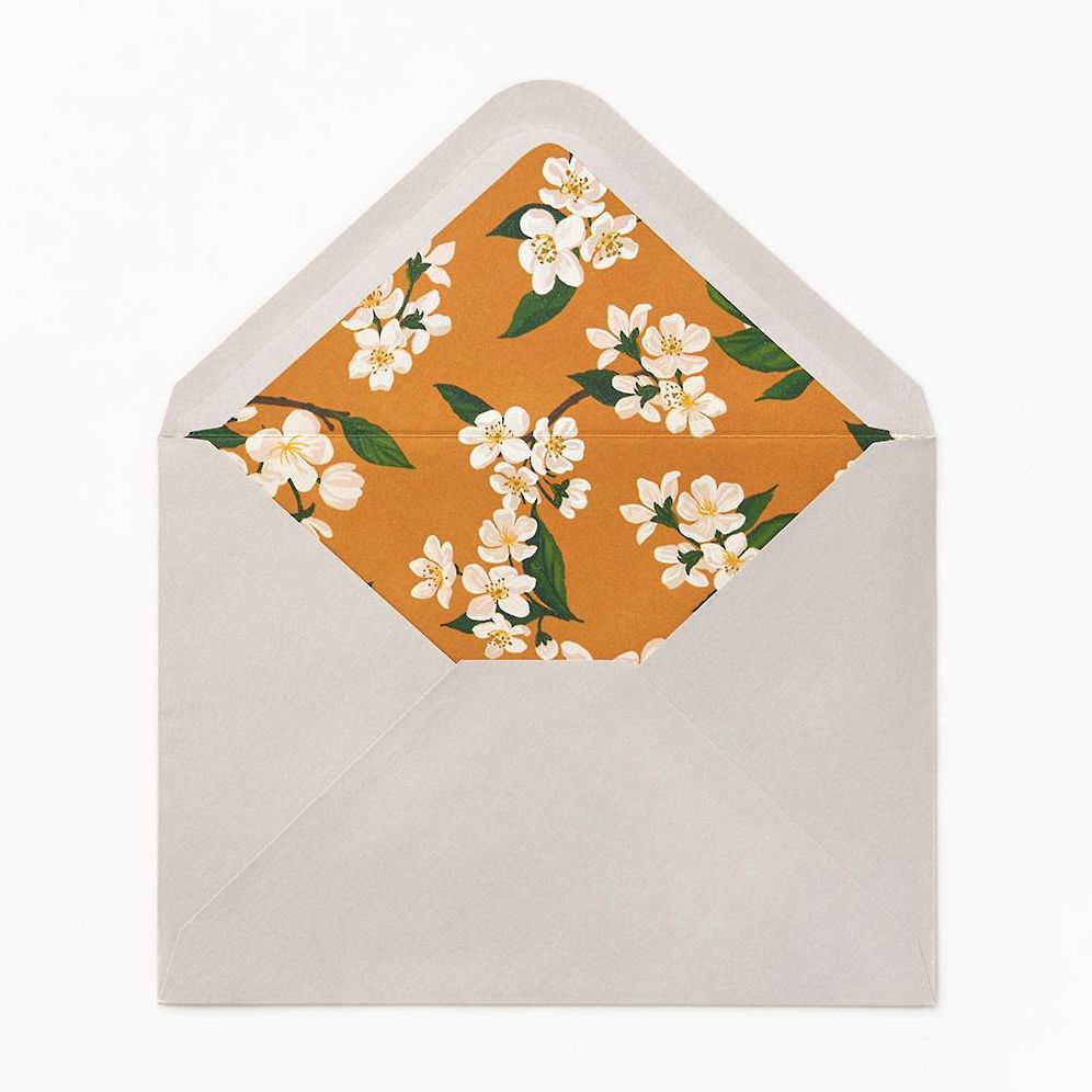 Birds & Blossoms Embellished Thank You Card