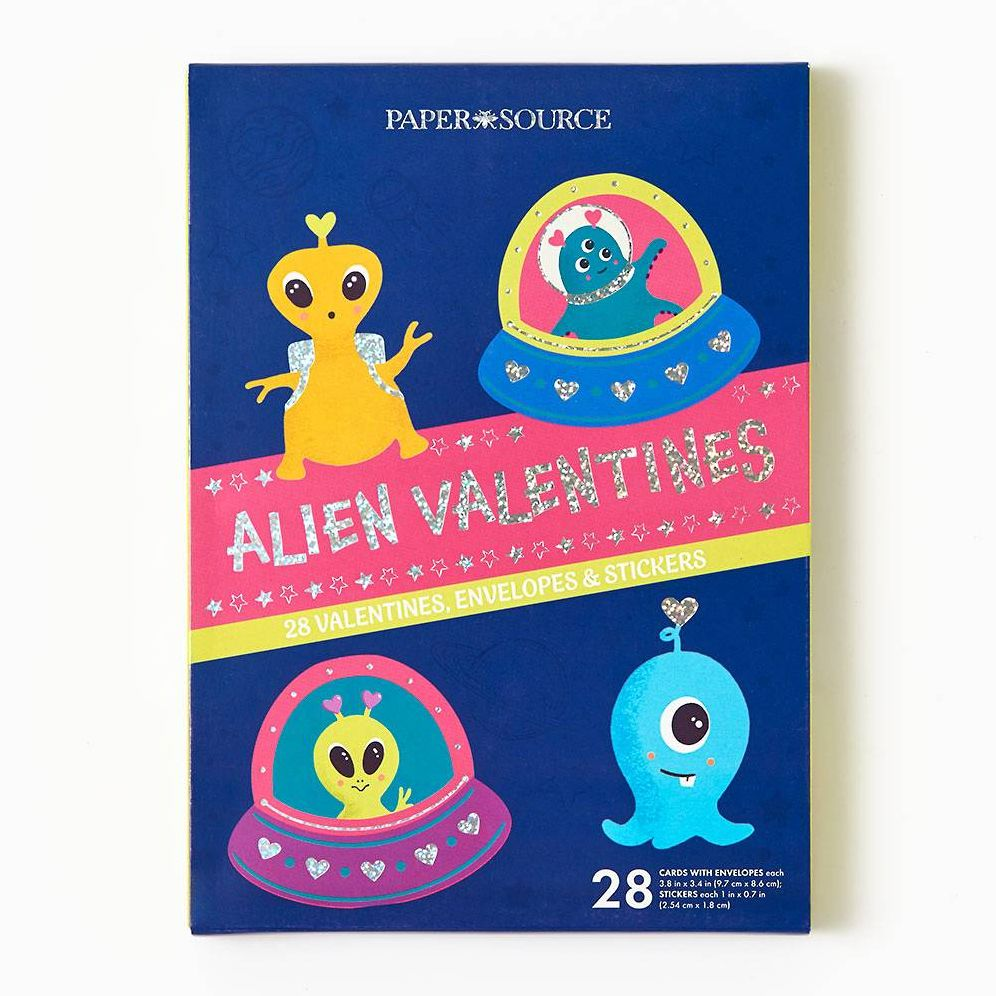 Alien Classroom Valentine Card Set