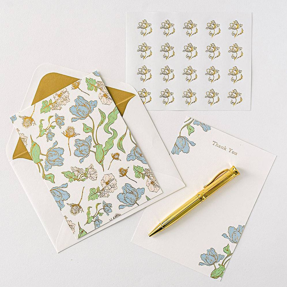 Les Fleurs Parisiennes Luxury Thank You Card Set