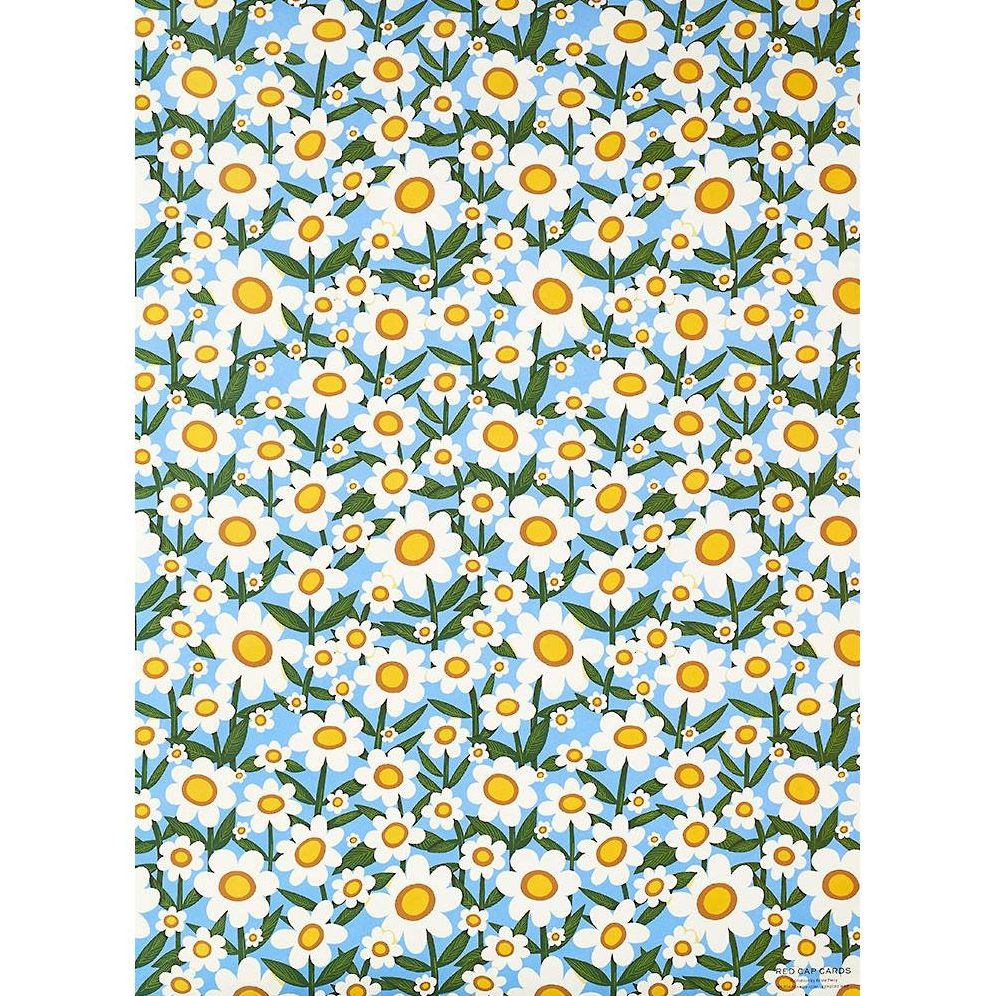 Seventies Daisy Flat Wrap